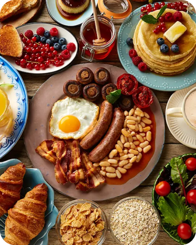 Food formulation for ready to cook breakfast products