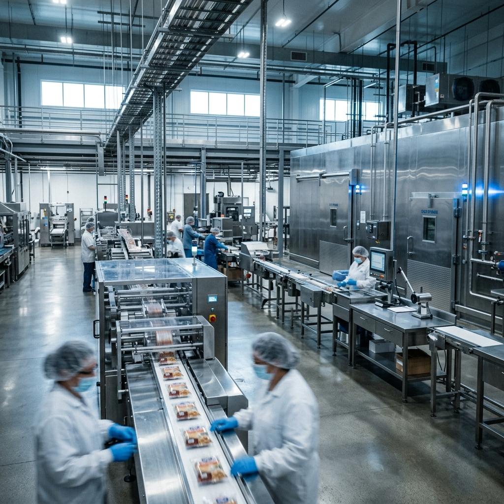 Food preservation laboratory with modern cold chain and processing equipment